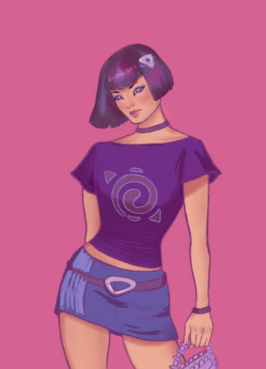 Swirls of Purple